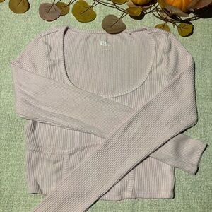 Pacsun long sleeve purpley/pink crop top